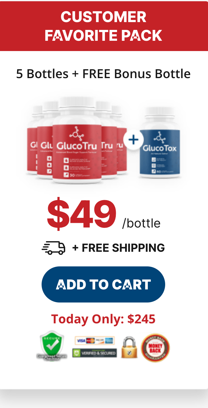 GlucoTru - 6 bottles