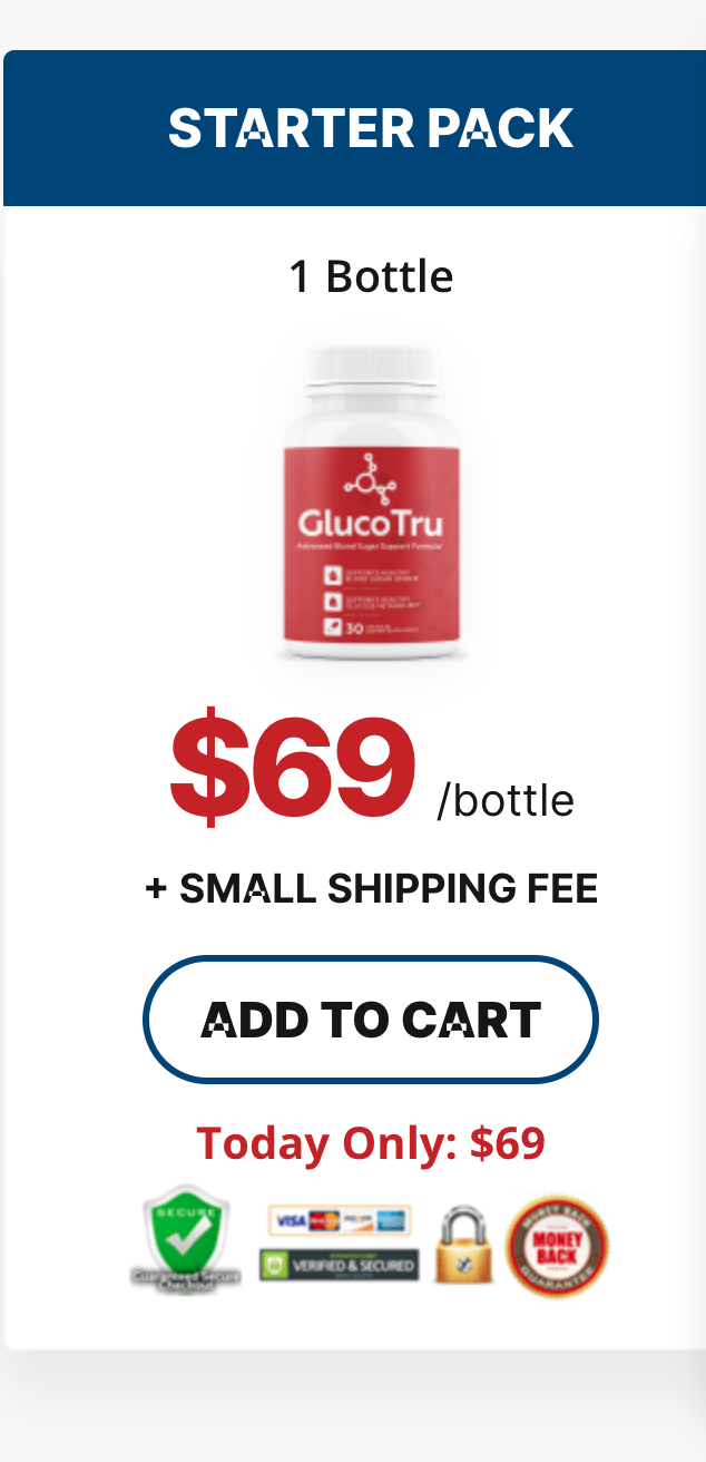 GlucoTru - 1 bottle